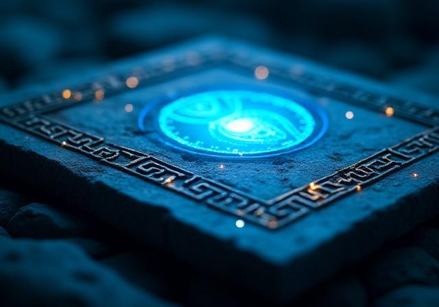 Conceptual visual of digital security and heritage